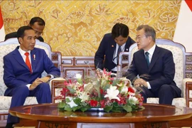 韩国总统与印尼总统举行首脑会谈