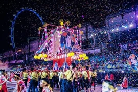 越南参加新加坡最具规模的妆艺大游行