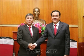进一步加强越老祖国阵线合作关系