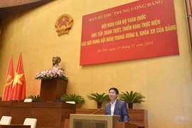 全国干部学习贯彻越共十二届八中全会决议精神培训班圆满结束