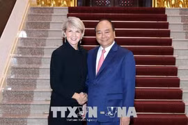 越南政府总理阮春福会见澳大利亚外长毕晓普