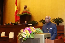 印度总统拉姆·纳特·考文德在越南国会发表重要演讲