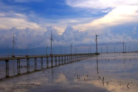 薄辽海上风电场。图自越通社