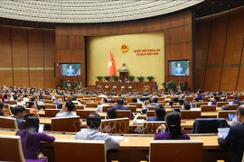 今日第十五届国会第八次会议进入最后一天日程。图自越通社