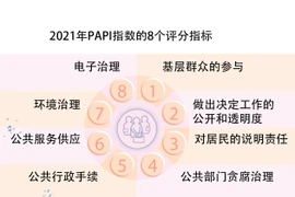 图表新闻：越南5个中央直辖市近5年来PAPI指数