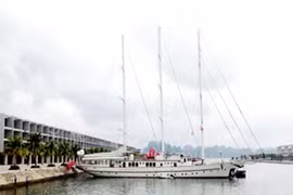 巡州港接待首艘外国游轮