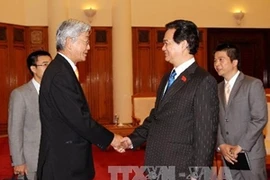 越南政府总理阮晋勇会会见了由湄公河—日本经济合作委员会主席渡边晃平