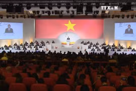 越南国家主席陈大光与马达加斯加总统举行会谈