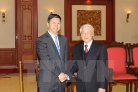 ​阮富仲总书记会见了中共中央总书记习近平、中联部部长宋涛