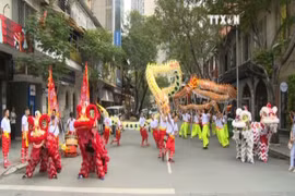 2016年第一次麟师龙舞联欢会在胡志明市举行