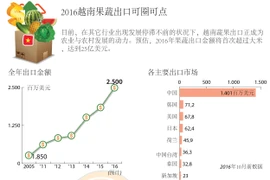 2016越南果蔬出口可圈可点