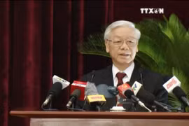 越共第十二届中央委员会第四次全体会议闭幕