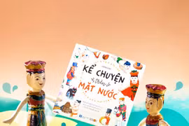 越南年轻画家创作水上木偶插图书