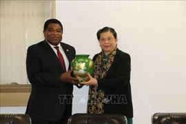 IPU-141：丛氏放同各国议会联盟秘书长和缅甸代表团团长进行双边会晤