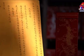 阮朝外交3D展览陈列数百份文献资料