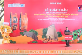 越南得乐省向美国出口首批成品烘焙咖啡