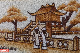 组图：刻画越南风土人情之美的大米画