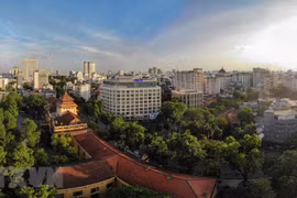 组图：高空俯瞰国家通讯机构大厦