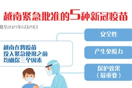 图表新闻：越南紧急批准的5种新冠疫苗