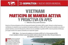 墨西哥学术论坛、墨西哥记者之声Voces Del periodista发表题为《越南始终积极主动参与并为APEC做出贡献》的文章。屏幕截图