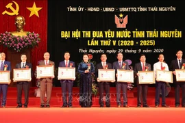 越南国会主席阮氏金银出席太原省第五届爱国竞赛大会