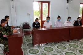 非法入境越南的5名中国人被捕