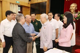 阮富仲会见巴停、还剑和西湖三郡选民