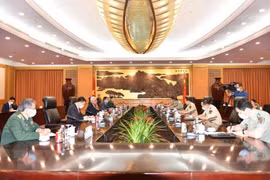 越南驻中国大使范星梅会见中国国务委员兼国防部长魏凤和 