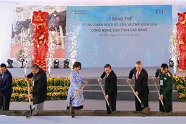 总额达逾2.5万亿越盾的奶牛养殖和牛奶加工厂正式在高平省开工