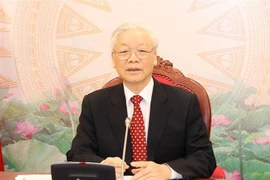 越共中央总书记、国家主席阮富仲与中共中央总书记、国家主席习近平通电话