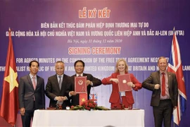 越南与英国通过了结束《越南与英国自由贸易协定》谈判的联合声明