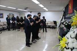 越南驻多国大使馆为原越共中央总书记黎可漂举行吊唁仪式