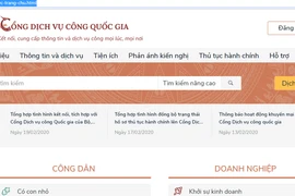 越南国家公共服务平台注册用户超过5万个