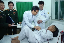 越南政府副总理武德儋向病人赠送春节礼物