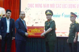 政府总理阮春福向岘港市部分单位拜年