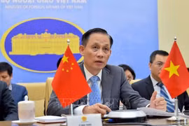 越南外交部副部长黎怀忠线上致辞庆祝中国国庆