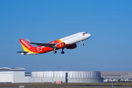 庆祝首都解放日越捷出售0越盾起的55万张机票