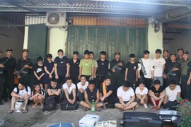 老街省逮捕21名中国通缉犯