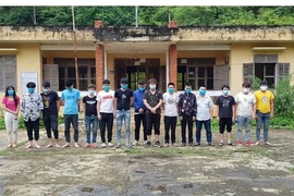 违法入境越南的15名中国人被抓并进行医学隔离