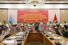 越南增派10名军官参加联合国维和行动