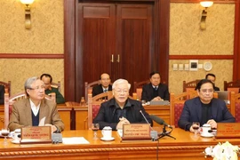 越共中央总书记、国家主席阮富仲主持中央书记处会议---全国欢庆2020年庚子春节