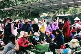 春节乡村集市