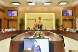 国会常委会第49次会议：就国会关于胡志明市的城市政府组织决议草案交换意见