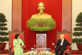 越共中央总书记、国家主席阮富仲会见古巴驻越南大使