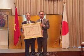 日本政府向越南副教授陈山授予日出勋章 