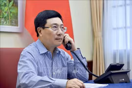 越俄两国外长通电话 讨论推进双方合作措施