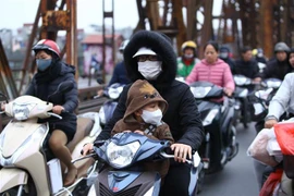 冷空气加强 越南北部遭受严寒