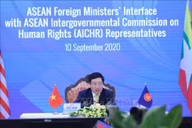 东盟外长与东盟政府间人权委员会进行对话