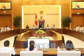 国会主席阮氏金银在国会大厦会见广宁省国会代表团