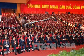 越南共产党第十二次全国代表大会预备会场景（图片来源：越通社）